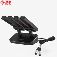 惠度(HuiDu)SR-T4专业有线会议麦克风会议演讲新闻主持广播话筒方管台式桌面式短杆远距离拾音麦克风