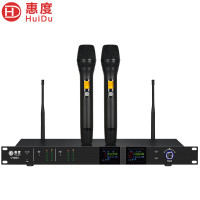 惠度(HuiDu)U-8803专业无线U段调频话筒会议工程舞台演出主持KTV无线麦克风2手持