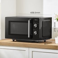 美的(Midea)微波炉700W微波高效加热18L家用容量双旋钮极简操控 PM1A1
