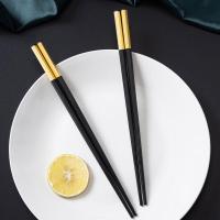 康巴赫(KBH)三重抗菌合金筷子防滑防霉耐高温家用高档家庭健康分色公筷抗菌合金筷5双装(星空黑)KH-JKSC01