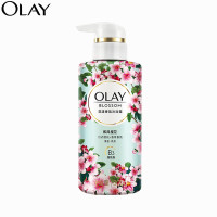 玉兰油(OLAY)花漾香氛小花瓶沐浴露和风樱花烟酰胺柔润平和琥珀香氛瓶装 和风樱花550ml