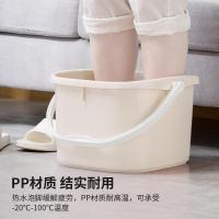茶花(CHAHUA)泡脚桶洗脚盆泡脚盆塑料盆足浴盆足浴桶塑料桶浅咖1只装 0351