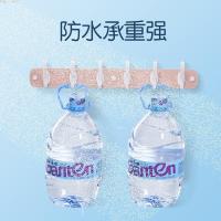 茶花(CHAHUA)排钩挂钩无痕粘钩 塑料挂衣钩毛巾架 门后厨房浴室挂钩排