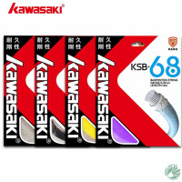 川崎(KAWASAKI)羽毛球线训练羽线ksb耐打高弹击球声音球感好KSB68颜色随机一条