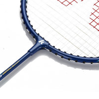 川崎 羽毛球拍初学训练男女单双拍学生羽毛球套装KC100对拍蓝绿送手胶*2+拍成品拍