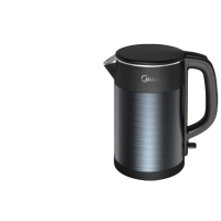 美的(Midea)电热水壶304/316不锈钢内胆母婴专用双钢防烫1.7L水壶 深海蓝 MK-HJ1511