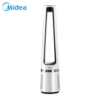 美的(Midea) HEPA净化智能无叶风扇 智能温感空气净化扇落地扇轻音塔扇遥控定时 AMS150-C