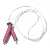 何大屋(Hodtown)跳绳成人儿童中学生专业中考试运动燃脂健身减肥钢丝绳款舒适跳绳手胶HDW1708