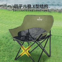 何大屋(Hodtown)户外折叠椅露营椅子躺椅便携折叠凳钓鱼凳布面加厚月亮椅网纱透气款月亮椅-HDW1681