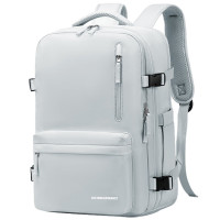 维多利亚旅行者短途旅行登山出差电脑包双肩包USB充电背包7051浅蓝色