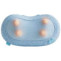 小熊(Bear)肩颈按摩仪按摩靠垫全身用腰部按摩器颈枕按摩椅垫办公室肩周炎[4头指压按摩]AMQ-D24B1