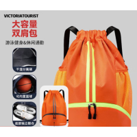 维多利亚旅行者训练健身包篮球包双肩包背包W903橙色