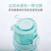 膳魔师(THERMOS)Tritan塑料水杯夏季男女运动瓶户外露营便携随行杯带提手茶杯TCSD薄荷绿700ml
