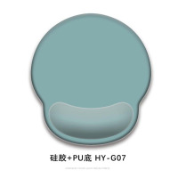 华普思鼠标垫护腕硅胶男女生简约办公3D立体记忆棉键盘手托HY668天青蓝
