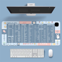 华普思鼠标垫加热多功能小清新超大皮革款发热键盘垫办公电脑桌面暖桌垫快捷键-无限好运3C智能款 800*330mm