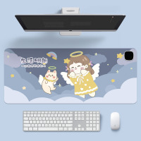 华普思鼠标垫加热多功能小清新超大皮革款发热键盘垫办公电脑桌面暖桌垫生活明朗3C智能款 800*330mm