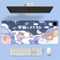 华普思鼠标垫加热多功能小清新超大皮革款发热键盘垫办公电脑桌面暖桌垫宇宙行星3C智能款 600*360mm