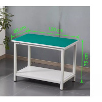 鹏畅防静电工作台单层双层三层装配流水线生产车间工厂实验维修操作台120*80*75双层防静电台面 钢管烤漆框架