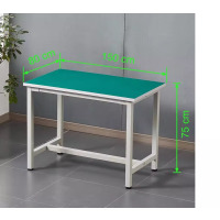 鹏畅防静电工作台单层双层三层装配流水线生产车间工厂实验维修操作台150*80*75单层防静电台面 钢管烤漆框架