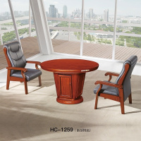 鹏畅办公洽谈桌现代简约实木方形洽谈桌圆形小会议桌HC-1259 1200*780