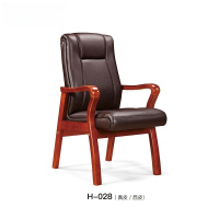 鹏畅办公家具皮制办公礼堂椅真皮办公会议电脑椅H-028