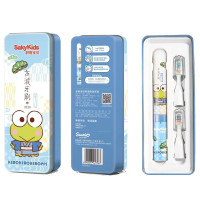 舒客宽头密炭沁爽柔丝护龈炭丝能量牙刷电动牙刷宽头牙刷 儿童声波电动牙刷B2铁盒装 1支
