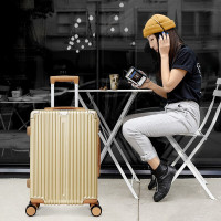 维多利亚旅行者商旅多功能拉杆箱行李箱旅行箱登机箱720香槟色20寸