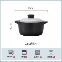 康夫贝北欧渐变陶瓷碗碟套装家用高级感加厚防烫饭碗菜盘子碗具组合餐具2.5升砂锅