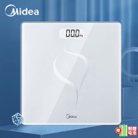 美的(Midea) 体重秤电池家用健康电子秤 智能体重秤 Led显示健身运动耐用减重提醒 MO-CW5(电池秤)