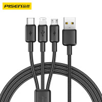 品胜AP06/AP02数据线三合一苹果Type-c安卓手机充电器线一拖三头车载多功能适用苹果小米华为