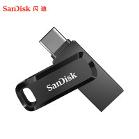 闪迪(SanDisk)128GB Type-C USB3.2 手机U盘DDC3黑色 读速高达400MB/s 自动备份