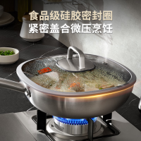 康巴赫有钛四方炒锅-32cm(蒸笼+硅胶铲+海绵)KGS-C32T