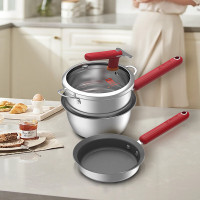 康巴赫第二代钛盾无涂层不粘奶锅-16cm KGT-N16E