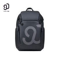 90分多功能骑行头盔双肩包大容量通勤电脑包背包 黑色