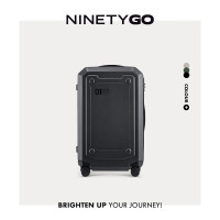 90分行李箱拉杆箱包撒哈拉休闲旅行箱可登机箱小型超轻密码箱 曜石黑 20英寸 适用中短途/可登机