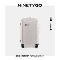 90分行李箱拉杆箱包撒哈拉休闲旅行箱可登机箱小型超轻密码箱 太空白 20英寸 适用中短途/可登机