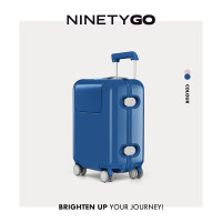 90分儿童行李箱可骑可坐可上飞机旅行箱拉杆箱儿童户外出游溜娃箱神车 海军蓝