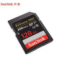 闪迪相机卡 4K高清SD卡 UHS-I微单存储卡微单反摄像储存大卡内存sd卡内存卡 128G SD卡