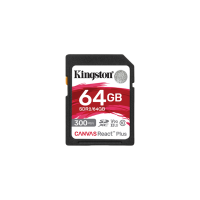 金士顿(Kingston)64GB SD存储卡 U3 V90 8K 相机内存卡 读速300MB/s 写速260MB/s