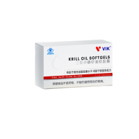 vik逢时纯南极磷虾油30粒蓝帽降血脂甘油三酯鱼油升级磷脂型Omeag-3