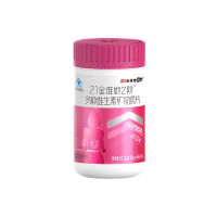 21金维他 复合维生素矿物质含钙镁锌硒维k2桃花瓶备孕多种b族维bced营养 成年女性[单瓶装56片]*1瓶