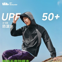 蕉下(beneunder)防晒衣男外套皮肤衣防紫外线轻薄防泼水户外钓鱼WR938乌木黑M