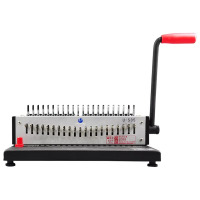 优玛仕U-S85梳式装订机胶圈胶圈夹条打孔机21孔全抽刀装订机