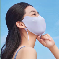 蕉下(beneunder)立体防晒口罩女冰丝防紫外线[升级凉感]奶霜紫AL83424