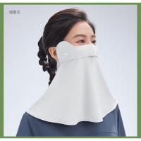蕉下(beneunder)护颈防晒口罩女全脸防紫外线冰丝凉感防晒面罩24春夏新款AL34024 AL34024-奶盐灰