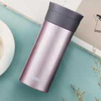 膳魔师(THERMOS)保温杯不锈钢杯子办公便携商务泡茶杯生日礼物可定制刻字TCMA-400 浅银红色 400