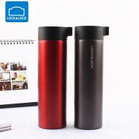 乐扣乐扣(LOCK&LOCK)保温杯不锈钢男女士学生便携室内水杯泡茶杯定制刻字便携杯子LHC4121 不锈钢色[400m