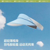 蕉下(beneunder)帽子女防晒帽遮阳帽运动户外网球帽空顶帽DS566蓝