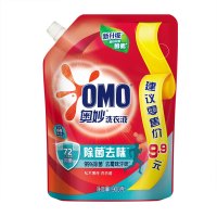 奥妙袋装补充装洗衣液900g深层洁净除菌除螨亮白焕彩衬衫衣物[单袋1.8斤]除菌去味900g