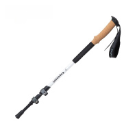 华普思户外徒步杖7075铝合金135cm超轻可伸缩便携户外山杖白色250g